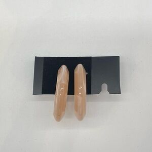 Pink Resin Hoop Earrings